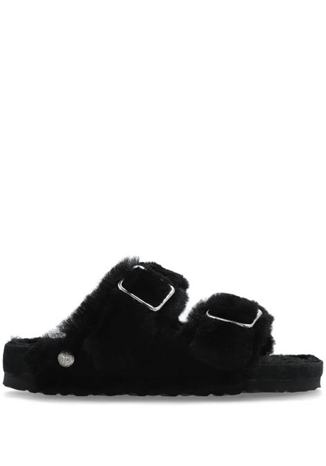Black arizona shearling slides Birkenstock 1774 - women